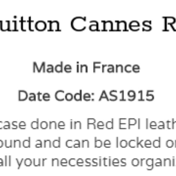 Louis Vuitton Cannes Red Epi vanity bag - Picture 13 of 14